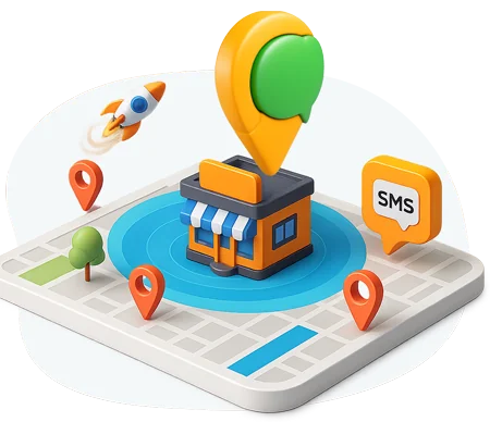 ارسال پیامک نقطه زن اطراف فروشگاه | جذب مشتری از نزدیک ترین محدوده